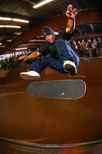 This Frontside Flip from Leandro Silva was the icing on the cake that helped him take the W in his division.

<!--ombj2024-->