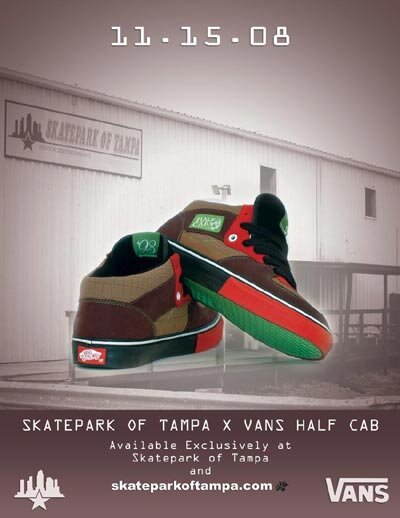 Skatepark of Tampa X Vans Half Cab