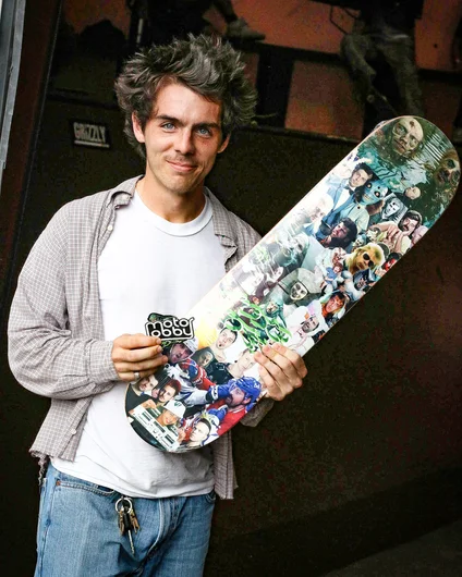 Sly Sullivan copped himself one of the fresh Motor Lobby decks in the courtyard.


<!--backtoschoolbash23-->