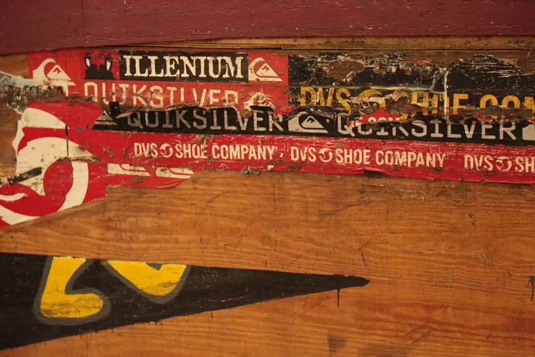 <!--coursedemo2015part1-->
Relics from Ams and Pros past... We've dialed down the sticker branding a little since the old days.