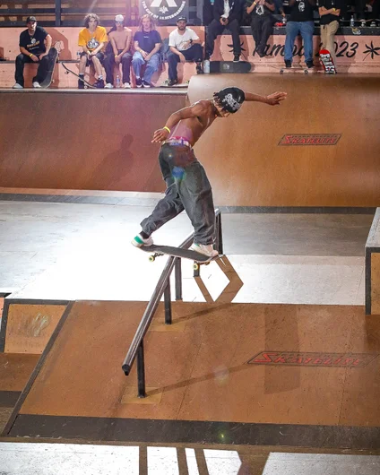 Myles gapping the pyramid to back lip.

<!--schoolsoutjam2023-->