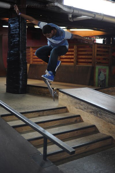 Who dat?  Nollie heelflip