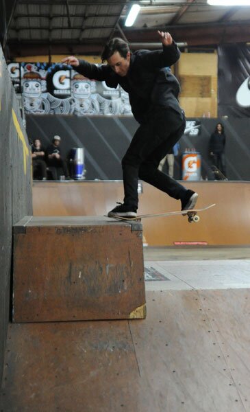 Austyn Gillette was trying frontside noseslide