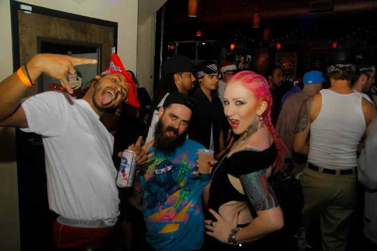<!-- ghettoxmasthirteen -->

You're looking at the winner of the booty shaking contest, getting down early.