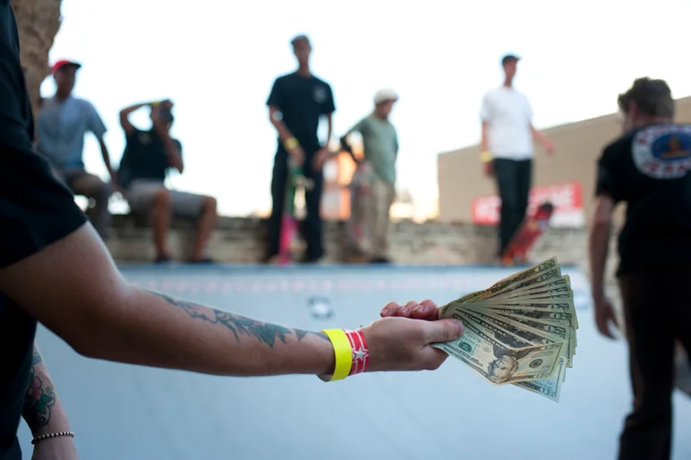 <!--ybor4year-->

At about 7PM, twilight started falling on the mini-ramp as Mikah pulled out the cash for the second mini-ramp jam of the day before Gwan Massive took the stage.





