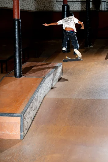 Jordan Clark has been at SPoT practicing on the regular and the practice is paying off. Back noseslide nollie flip, yo!
<!--polarvideopremier2022-->