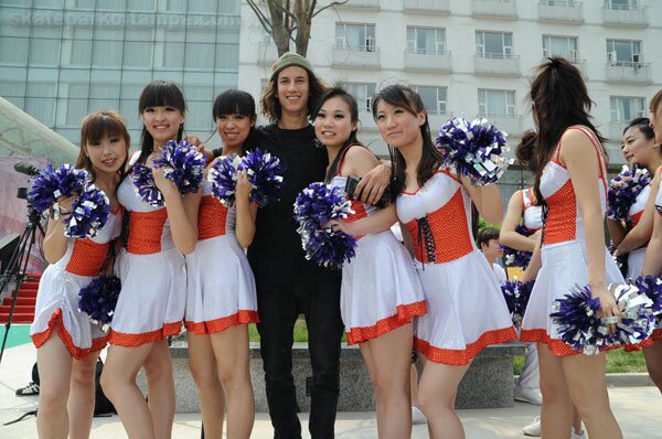 Woodward Beijing: David Loy and Cheerleaders