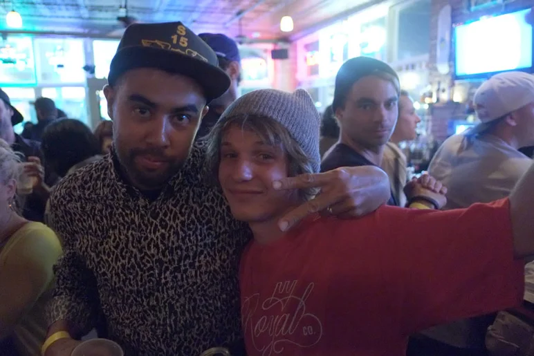 Pause for a Koston fan out.<!-- Tampa Pro 2013 Skateboarding and the After-Party -->