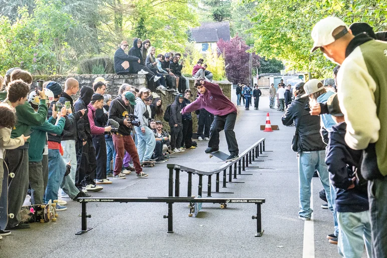 This dude did a crook to fakie over this entire thing. I still don't know his name, maybe he came from the woods or something. It was beautiful

<!--farnhigh2024-->