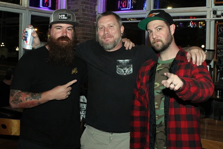 <!--pro17thursnight-->

Chaz Miley, James from Atomic Tattoos and Chris Brown.