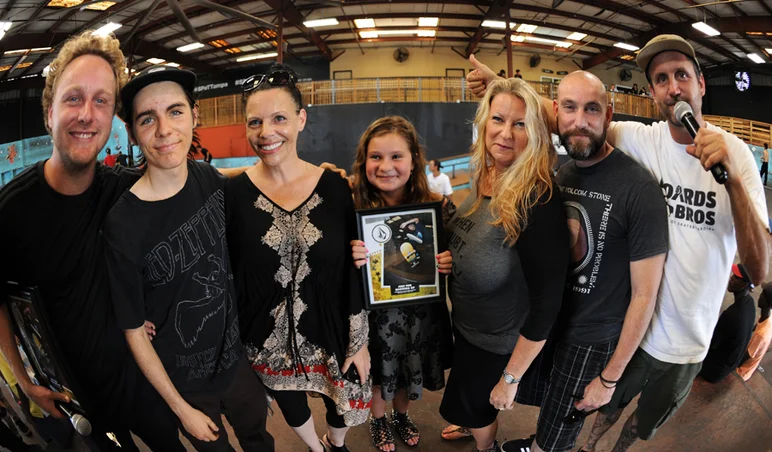 <!--soj16-->
Sly Sullivan's family showed up to cheer him on during the contest. Thanks for sweating it out up there in the bleachers! We love to see such support from the families out there.