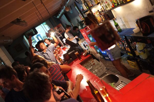 Barcelona: It's Friday night and the bar is packed