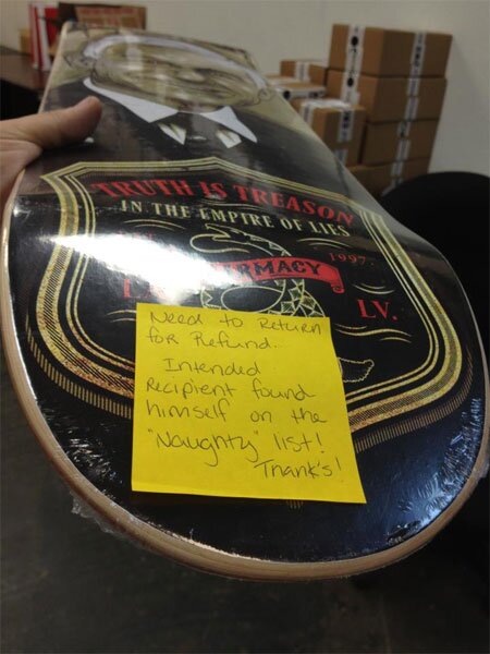 Don't be bad kids, momma will send your box back