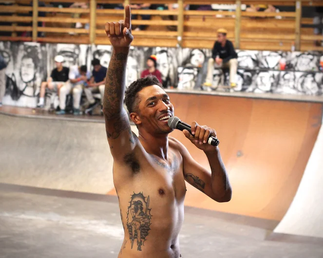 <!--sr19photos-->

Emcee AJ 5000 was killing it on the mic all day!
