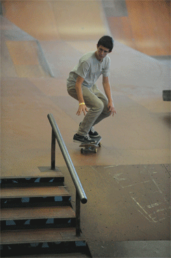 Mitchell Gardner is all bolts on this boardslide