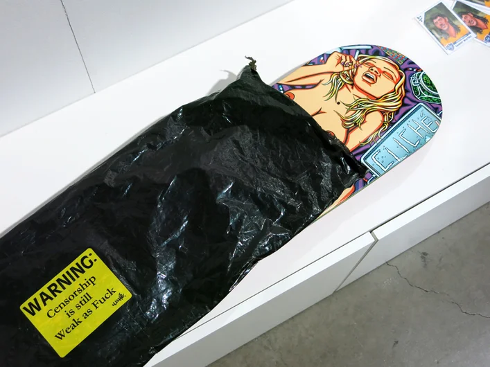 <!--agenda14-->

Cliche’s keeping the momentum going with racy graphics, with this one that will come packed in a black bag to keep the kids eyes off, and continual asking to the shop employees to see it.













