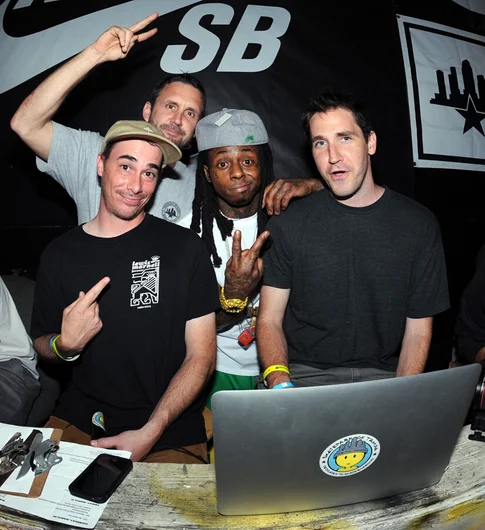 <!-- tampapro2014qualifiersaaronandfrank -->

Lil' Wayne, or Tunechi, stopped by to watch the contest today. He had to get up in the mix with our announcers, Tim O'Connor and James Craig, along with the boss man Brian Schaefer.