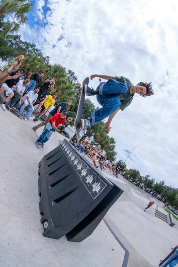 <!--gsd21-->
Westside Skateshop riders were getting paid to. Mikey Premet Frontside 360's some cash right into his pocket.