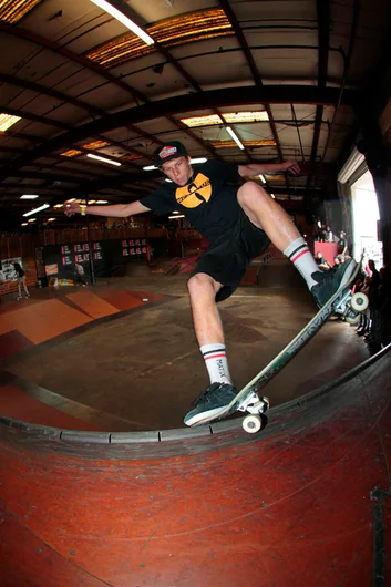 <!--cotc15-->

Nick Wallace (also Westside Skateshop) kills the park on the regular. FS Nosegrind the corner.