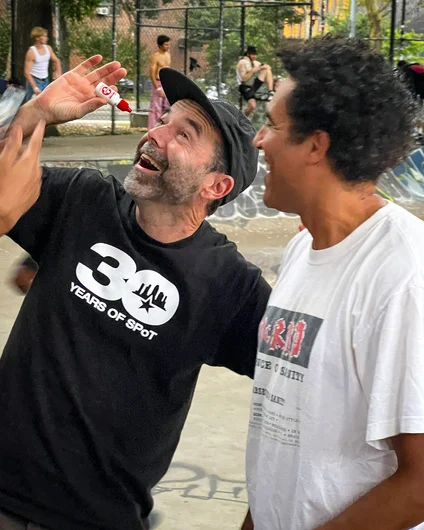 The latest Thrasher Mag Swiss Bones ad is Paul Zitzer downing bottles of Speed Cream

<!--damnamnyc23-day1-->