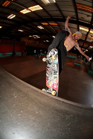 <!--zero-demo20-->

Dane has got the best board control on 50-50’s on rails but he knows how to skate a demo and have fun too. Dane, Pewter Blunt to Fakie. 
