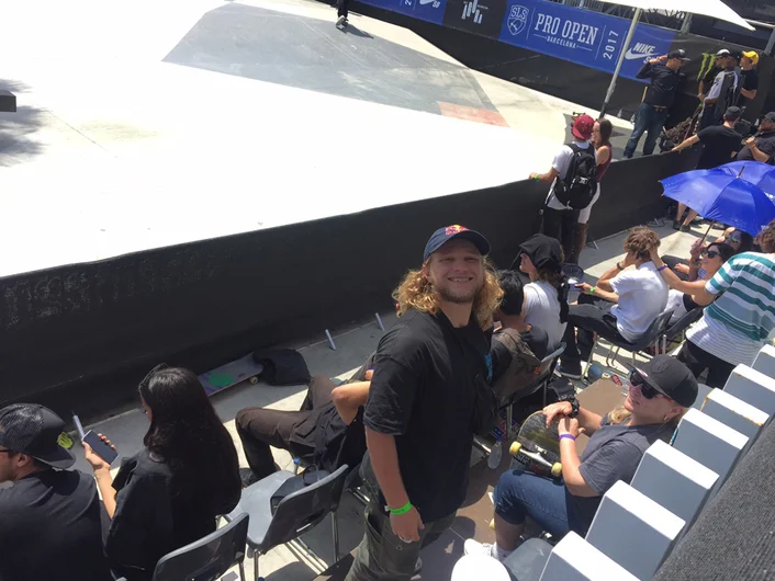 <!--17proopen-->

Jamie Foy was there, all smiles.