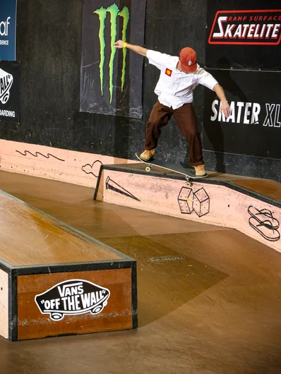 Randy Nugent of The Block Skate Supply with a crook pop out into the bank


<!--cotcfinals2024-->