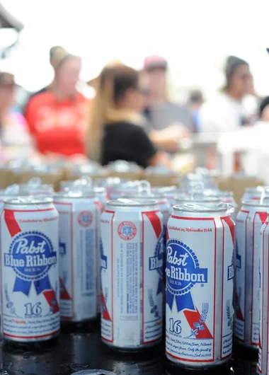<!-- tampapro2014qualifiersaaronandfrank -->

If you aren't already in line before 4 o'clock, chances are you'll be waiting to get to the bar to grab a tall can. Thanks PBR for supplying the booze.
