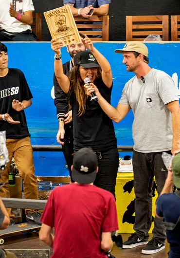 <!--am16sun-->

Before we celebrate, gotta pay ode to a few peeps with the Thanks For Showing Up award. First up, the group from Japan. These fools are dedicated!!