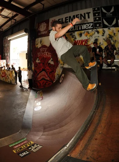 <!-- amdec13fri -->

Dylan Witkin qualified in 10th place today. We'll be seeing him, and possibly this frontside nosegrind, in the semifinals on Sunday.