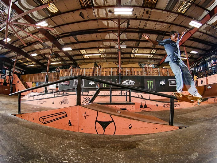 Jamel Marshall of Black Sheep had these Nollie Front Feebles on lock

<!--clashofthecrews23finals-->