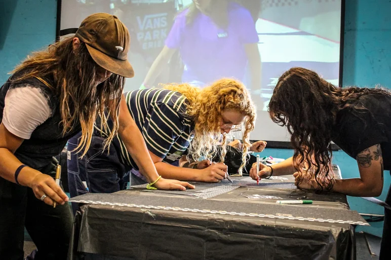 <!--girlsclinic19-->

Even the Vans crew had to make some custom grip.