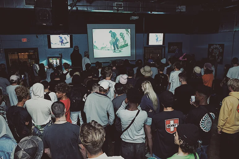 <!--am19rageclub-->

After the dust settled from Last Chance Open on Friday, we headed over to Transitions for the official Tampa Am 2019 After Party. This crowd was definitely ready to light it up. Things kicked off with a premiere of Rage Club's newest video 