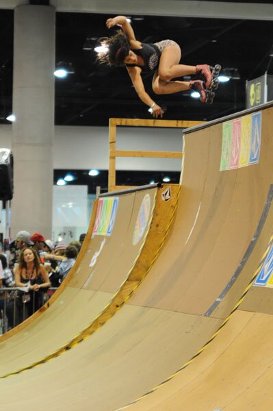 After the mini-ramp jam, these girls took over