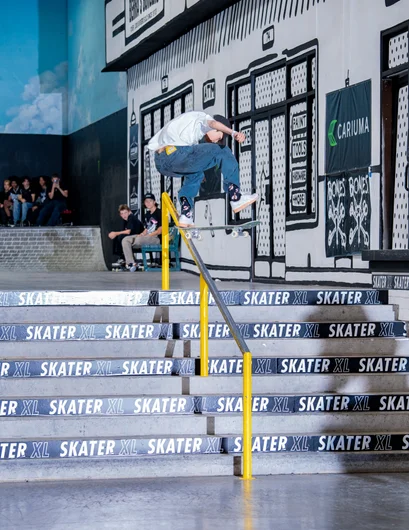 Sena going in on his last run with a BANG. Heelflip front blunt out the gate like nobody's business.

<!--damnamla2023finals-->