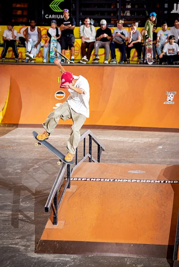 Yuki Sawashima holds it down with a Gap Noseblunt Slide.

<!--TampaAm21LastChanceOpen-->