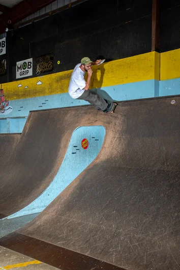 <!--gsd21-->
Tyler takes advantage of the free BBQ. Glizzy ride over the door first try.
