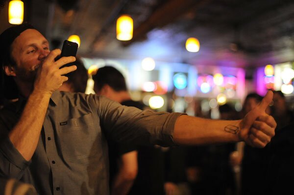 Schaefer's new brick tattoo on his wrist