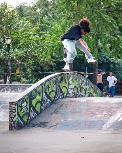 Piero Nunez has kickflip back tails on lock and we got the photos to prove it!

<!--damnamnyc23-day1-->