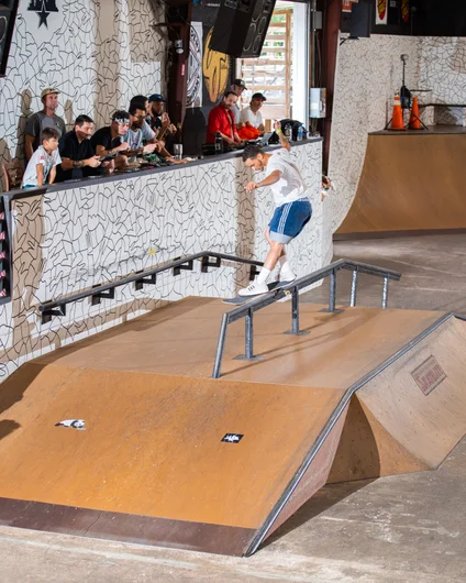 Another Jacksonville native doing their thing. Tyson Zane dipping the back smith.

<!--backtoschoolbash2022-->