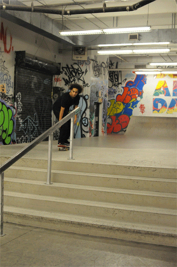Manny Rodriguez - kickflip frontside boardslide