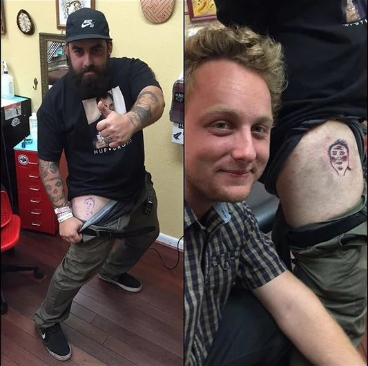 <!--am15bestofinsta-->

Oh... Looks like Austin got Derick's face tattooed on his ass. No biggie. By @dirtfacekillah.