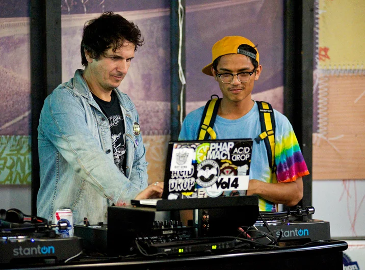 <!--am15-thursday-->

DJ Wade has a posse.