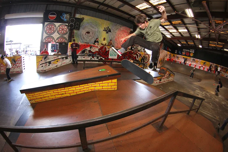 <!--BTSB18-->

Sponsored Division wouldn't be complete without SPoT's own Marse Farmer. Frontside Flip