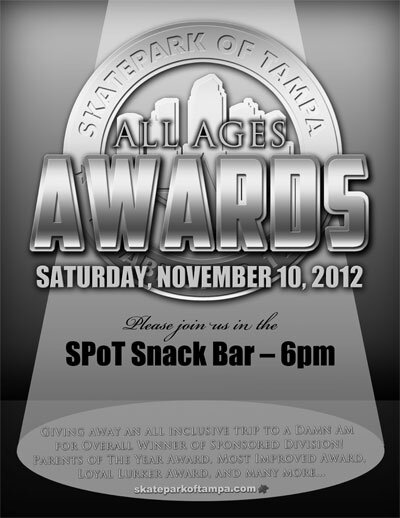 The Skatepark of Tampa All Ages Awards