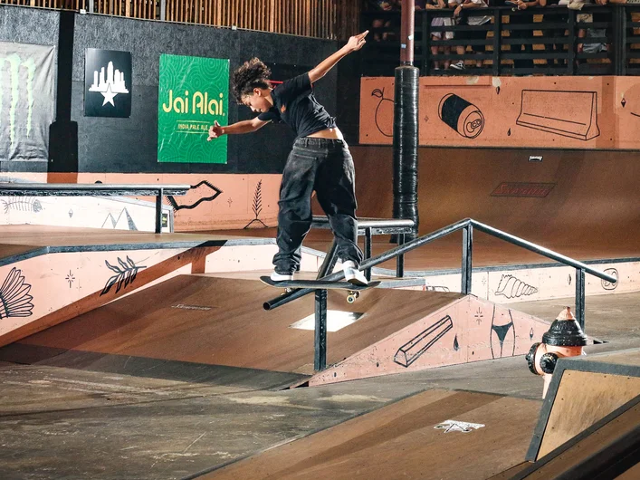 Frederik hops in the mix with a back lip on the a-frame rail.

<!--backtoschoolbash23-->