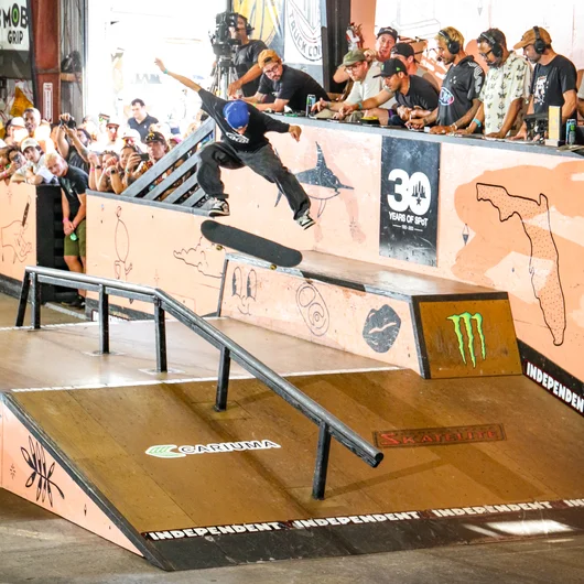 Carlos with some more proper flick, this time into a Crooked grind.
<!--tampaamsunday2023-->