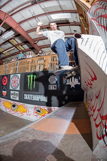 <!--pro18-friday-->

Shawn Hale Smith Grinds the shelving unit.
