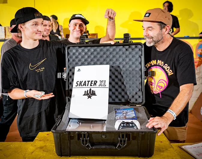 Shane did the trick of the day: Switch Big Flip Frontboard and won a PS5 courtesy of Skater XL.
<!--sundaytampapro2021-->