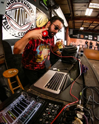 DJ AlBow was providing audio vibes for the day. Always a pleasure!

<!--schoolsoutjam2023-->
